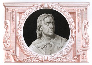 オリバークロムウェル、1599年〜1658年、イギリス軍の指導者および政治家、1899年 作： Unbekannt