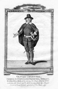 オリバー・クロムウェル、イギリス軍の指導者で政治家、1706 作： Unbekannt