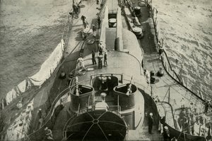 1919年、フランスのドレッドノートに乗船。 作： Unbekannt