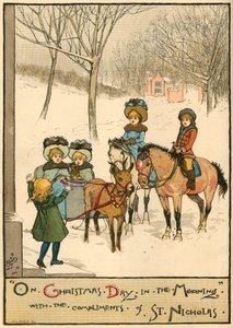 朝のクリスマスの日に、聖ニコラスの賛辞で、1883年。 作： Unbekannt