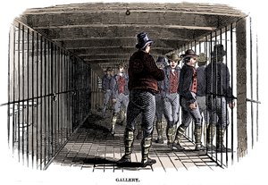 刑務所の船体、1848年 作： Unbekannt