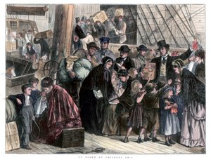 1871年に移民船に乗って 作： Unbekannt