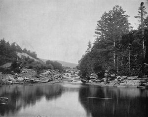 Ammonoosuc川、ホワイトマウンテン、ニューハンプシャー、c1897。 作： Unbekannt