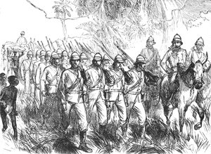 エルミナからの行進、c1880