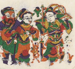 年賀絵を含む135点の木版画、19～20世紀。 作： Unbekannt