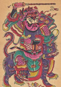 年賀絵を含む135点の木版画、19～20世紀。 作： Unbekannt
