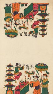 年賀絵を含む135点の木版画、19～20世紀。 作： Unbekannt