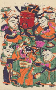 年賀絵を含む135点の木版画、19～20世紀。 作： Unbekannt