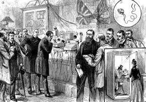 1891年に英仏電話回線が開通 作： Unbekannt