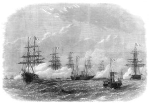1869年、エジプトのスエズ運河の開通 作： Unbekannt