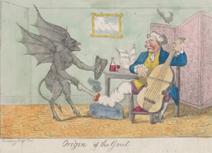 痛風の起源、約。 1810年。
