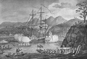 1773年、1904年、ウォリス船長に降伏したオタヘイト