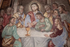 聖母被昇天教会最後の晩餐 コルドンフランス 作： Unbekannt