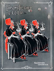 私たちの3つの小さなメイド-パーソンズ、フレッチャー＆Co. Ltd広告、1910 作： Unbekannt