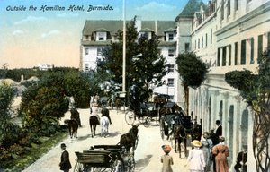 ハミルトンホテルの外、バミューダ、c1900年代 作： Unbekannt