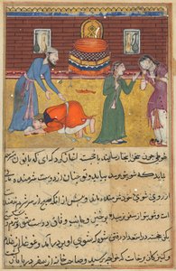 テイルズオブオウムトゥティナマからのページ：第52夜：敬虔な男の息子...、c。 1560年。 作： Unbekannt
