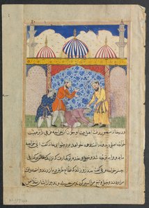 テイルズオブオウムトゥティナマのページ：17夜：若い男...、c。 1560年。 作： Unbekannt