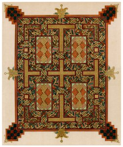 Lindisfarne Gospels、710-721 ADのページ