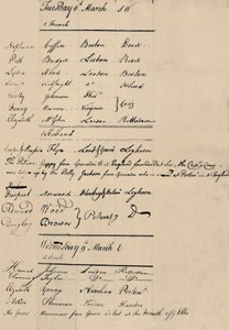 ロイズでの到着と損失の本のページ、1774、1928 作： Unbekannt