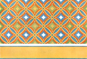 1928年、エジプトのテーベでアメネメットの墓に描かれた天井。 作： Unbekannt