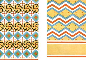 1928年、エジプトのテーベでアメネムヘブの墓に描かれた天井。 作： Unbekannt