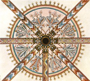 大聖堂に描かれた装飾、リンブルグアンデアラーン、ドイツ、1928。 作： Unbekannt