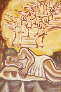 トーゴの聖母教会の絵画：ヤコブの梯子（トーゴ、トゴビル 作： Unbekannt
