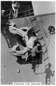 空母HMS Courageousのアンカーの塗装、1937 作： Unbekannt