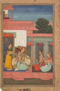 Panchama Ragini：音楽モードのRagamalaシリーズガーランドのページ、ca。 1640。 作： Unbekannt
