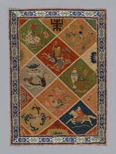 パネル ドレス生地、中国、清王朝 1644-1911、18751900。 作： Unbekannt