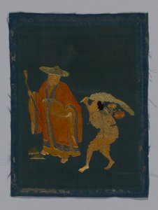 パネル家具布、中国、康熙時代、清王朝 1644-1911、180050。 作： Unbekannt