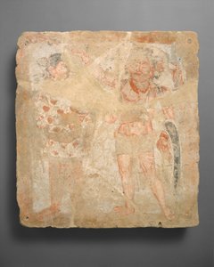 シヴァオエショ神と崇拝者のパネル、約 紀元3世紀。 作： Unbekannt