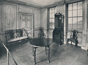 パネルルーム、1740年頃、主にアン女王時代の家具、1927年