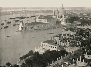 イタリア、ヴェネツィアの街のパノラマ、1895年。 作： Unbekannt