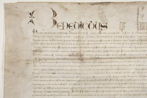ヘンリー・ワードロー司教の勅許状を確認する教皇の雄たけび（recto 作： Unbekannt