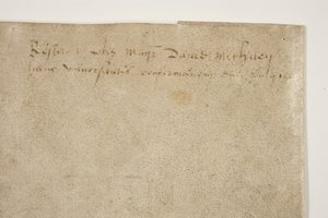 ヘンリー・ワードロー司教のチャーターを確認する教皇の雄たけび、裏面 作： Unbekannt