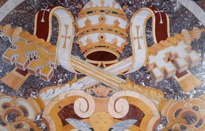 ローマ教皇の紋章 - バチカン美術館 - イタリア、ローマ 作： Unbekannt