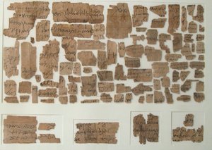 パピリの断片、コプト語、7 世紀。 作： Unbekannt