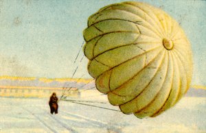 パラシュート着陸、1932年。 作： Unbekannt