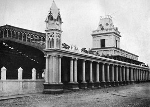 パラグアイ中央鉄道駅、アスンシオン、パラグアイ、1911 作： Unbekannt