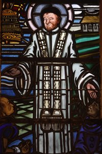 フランス・パリ サンローラン教会のステンドグラス : Saint Vincent de Paul 作： Unbekannt