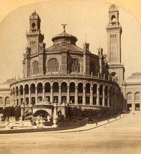 パリ、トロカデロ宮殿、c1900。