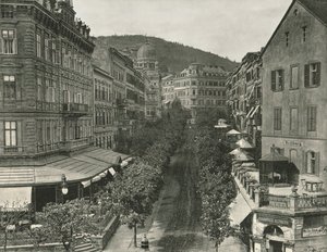 Parkstrasse、カールスバッド、チェコスロバキア、1895年。 作： Unbekannt