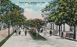 パセオマルティ、サンティアゴデクーバ、c1910。 作： Unbekannt