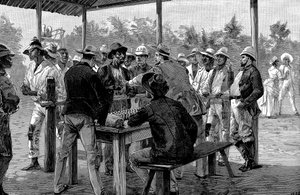 西インド労働者への支払い、1888 作： Unbekannt