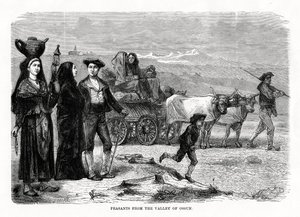 1879年、フランス、オッサン渓谷の農民 作： Unbekannt