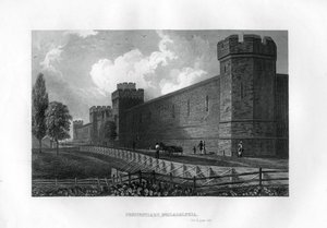 刑務所、フィラデルフィア、ペンシルベニア州、アメリカ、1855 作： Unbekannt