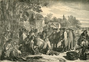 インディアンとのペン条約、1682年、1890年。 作： Unbekannt