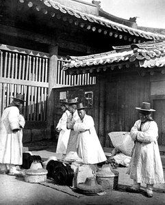韓国の人々、1900 作： Unbekannt