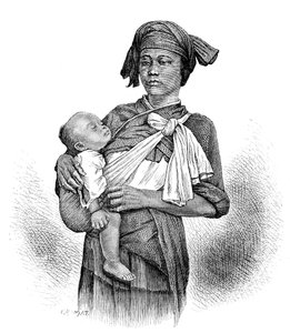ペポホアンの女性と子供、c1890 作： Unbekannt